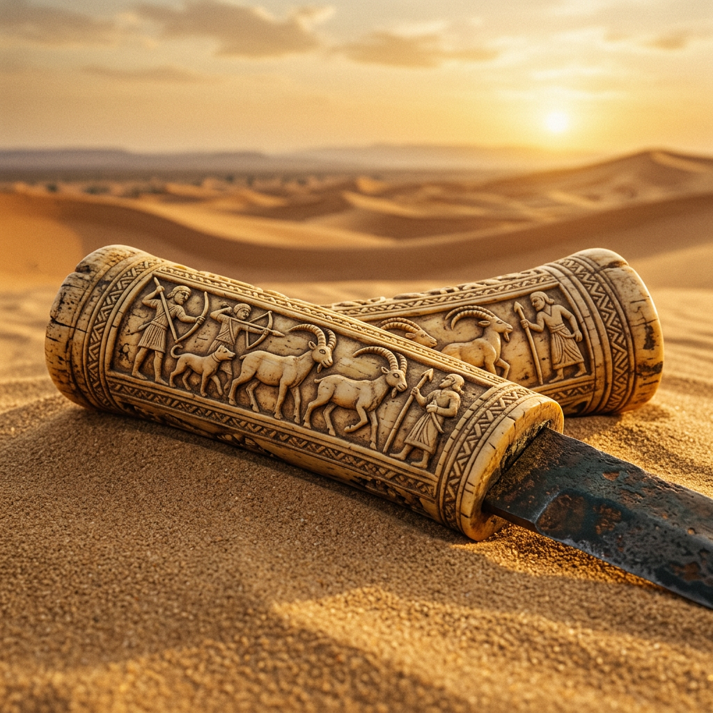 Ancient 'Ivory-Handled' Ritual Knives Found in Egypt's Eastern Desert Reveal Origins of 'Wild-Game' Festivals