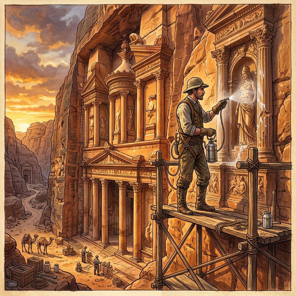 Breakthrough 'Ionic-Exchange' Nanofilm Successfully Protects the 2nd-Century BCE 'Lycian' Rock-Cut Tombs of Kaunos