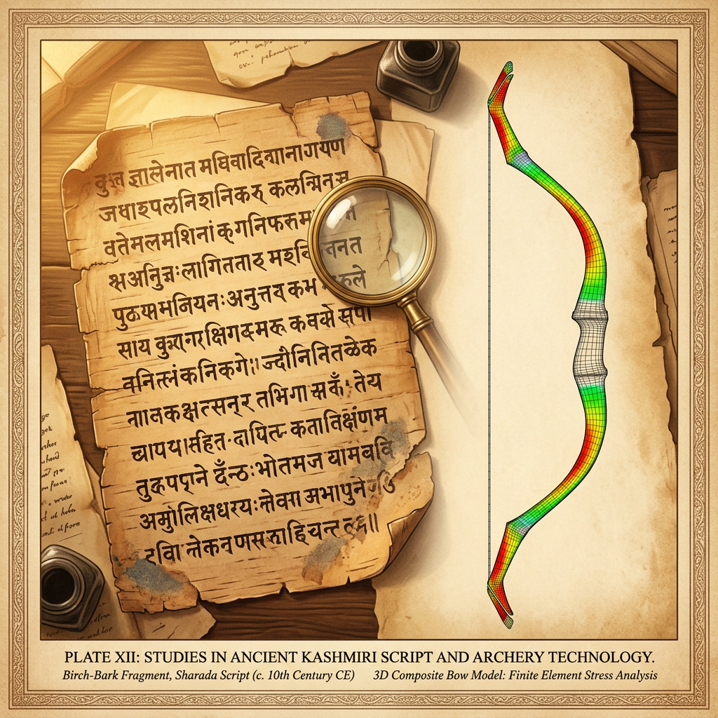 AI-Driven Decipherment of 8th-Century 'Sharada' Script Fragments Unveils Lost Sanskrit Treatises on the Physics of Elastic Potential Energy in Ancient Composite Longbows