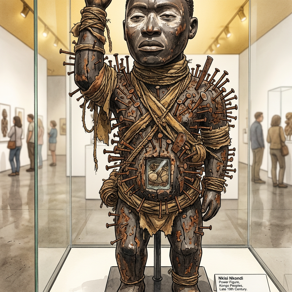 Germany’s Ethnological Museum Repatriates a Sacred 18th-Century 'Nkisi N'Kondi' Power Figure to the Republic of Congo