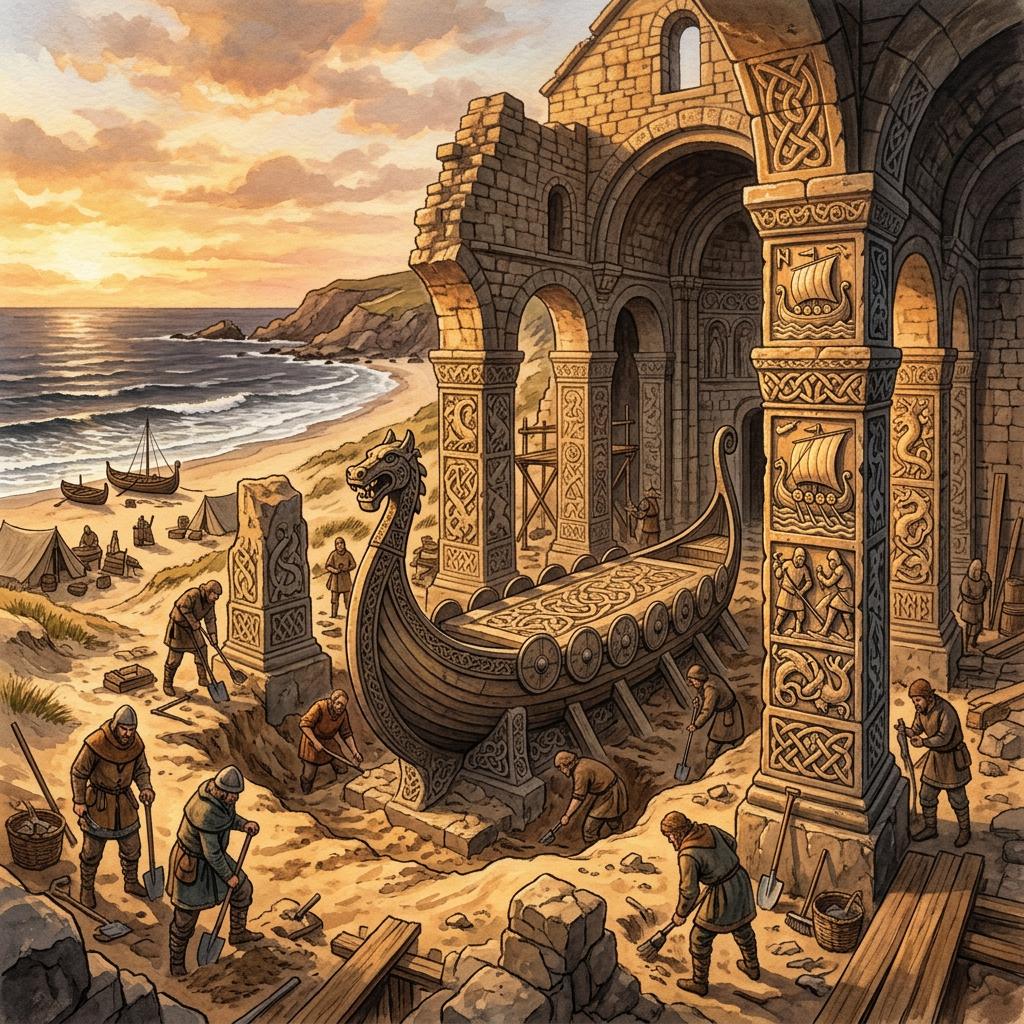 10th-Century 'Imperial-Ganga' Dynasty Maritime Temple with Rare 'Ship-Shaped' Altar Uncovered in Coastal Ganjam