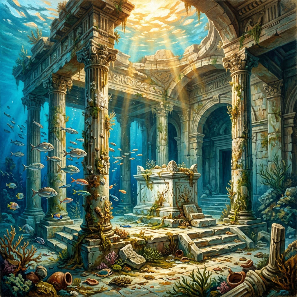 Submerged 2nd-Century BCE 'Temple of the Nymphs' with Intact Marble Altars Discovered off Ventotene Coast