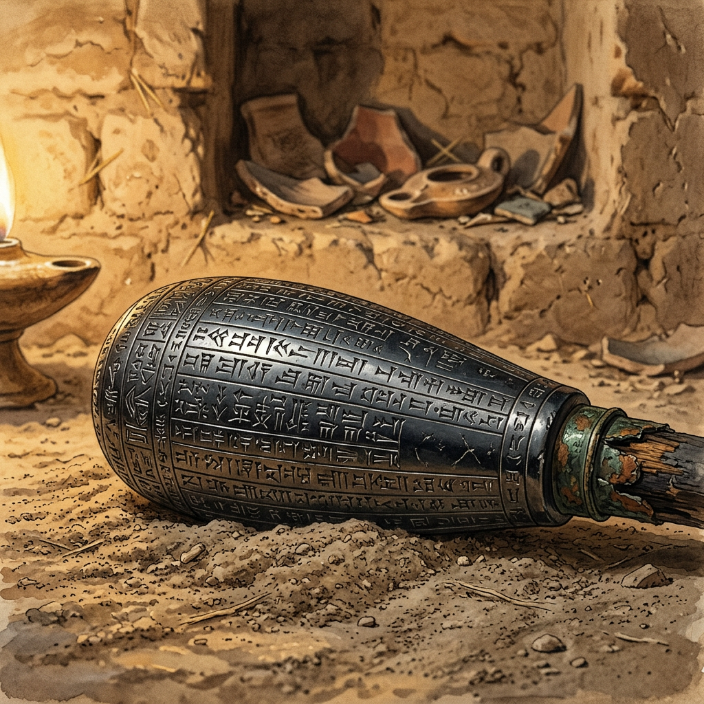 Sumerian 'Hematite-Inscribed' Ritual Scepters Found in Eridu Reveal 5,000-Year-Old Roots of the Zagmuk New Year Festival