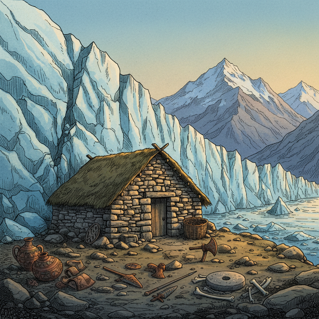 Retreating Glaciers in the Southern Andes Reveal 3,000-Year-Old 'Mapuche-Era' Alpine Shelters with Intact Leather Gear