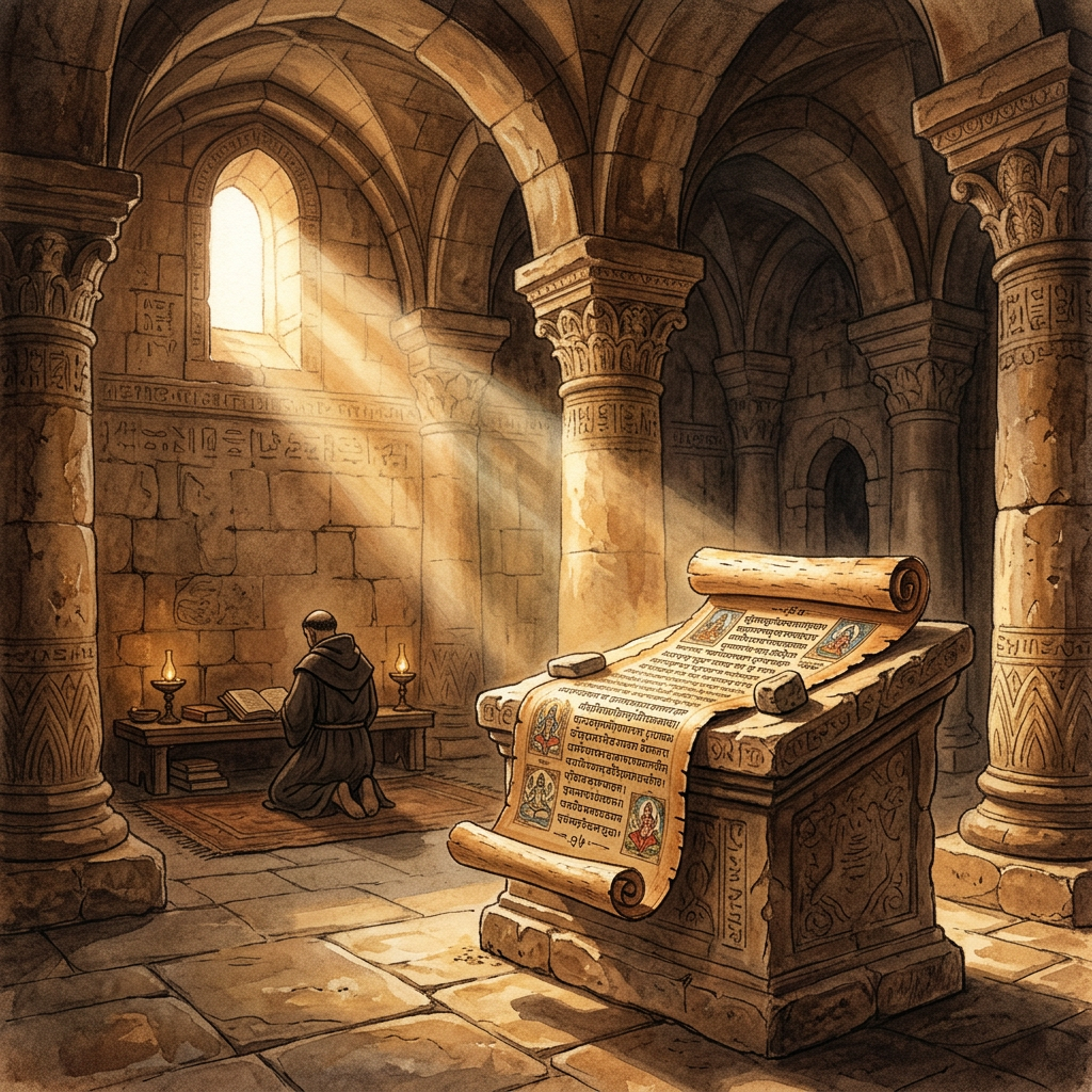 12th-Century 'Nivritti-Marga-Darpana' Scroll Discovered in Thanjavur Vault Explores the 'Ethics of Transcendental Withdrawal'