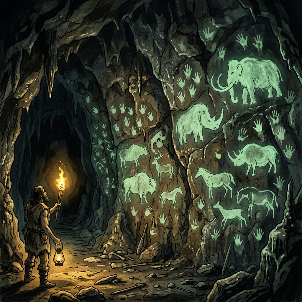 18,000-Year-Old 'Luminous Hand-Stencils' Depicting Extinct Megafauna Discovered in a Hidden Grotto in the High Sierras of Peru