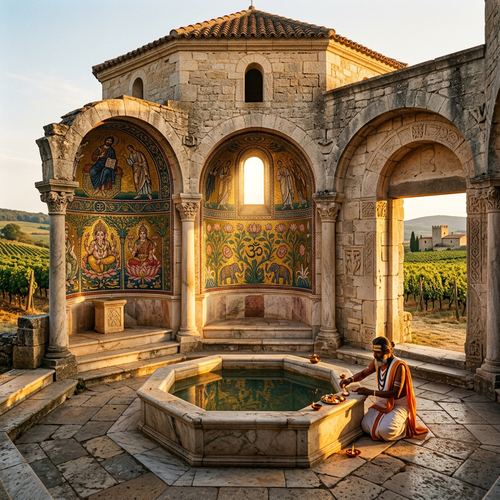 Intact 5th-Century Christian Baptistery Discovered in Auvergne Reveals Transition from Gallo-Roman Rites