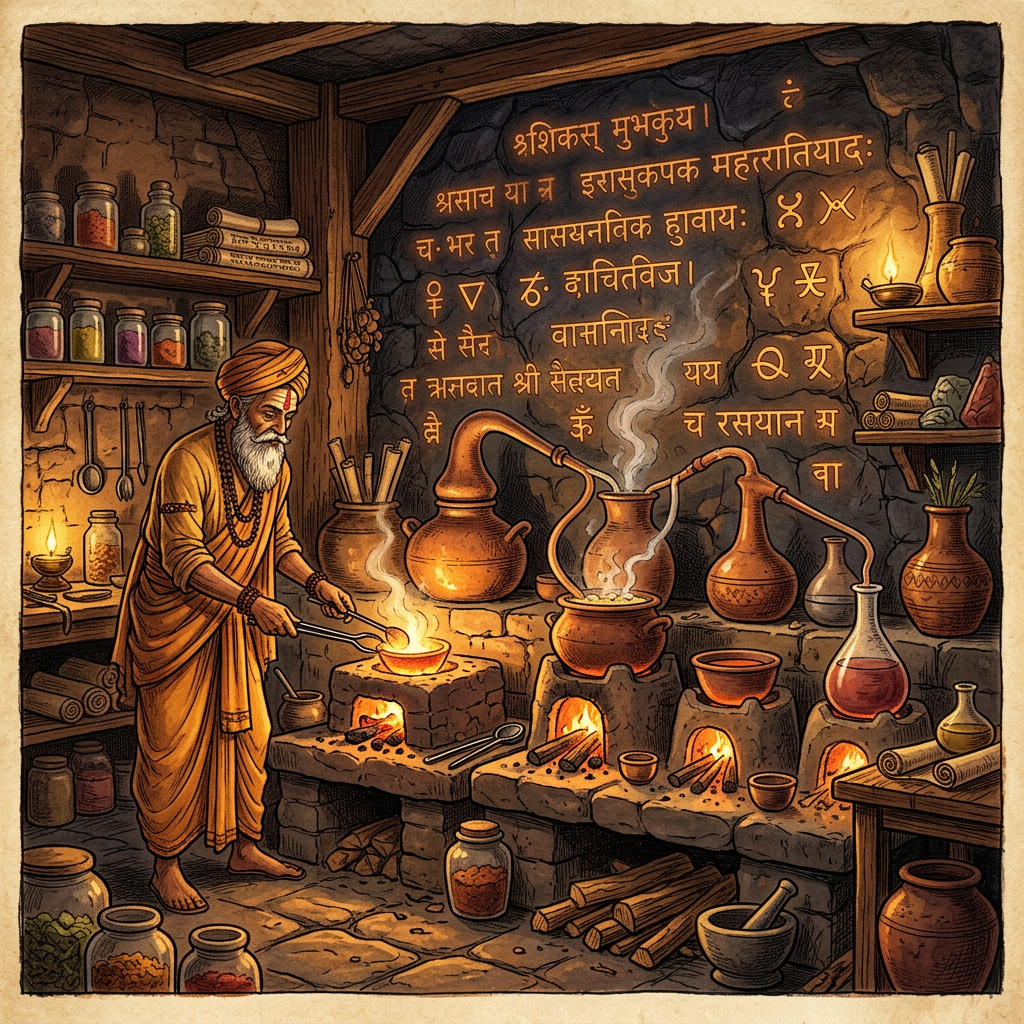 AI-Assisted Reconstruction of 8th-Century 'Siddha' Manuscripts in Tamil Nadu Reveals Early Concepts of Chemical Precipitation