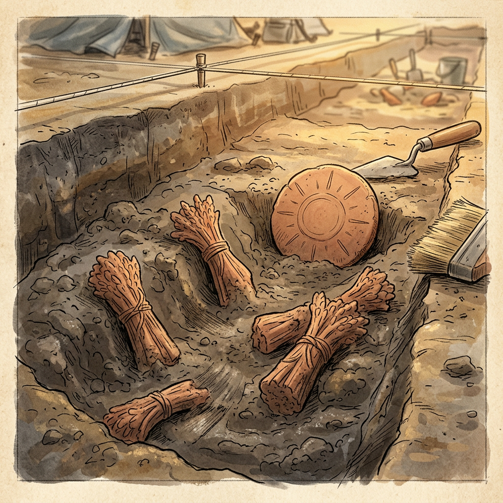 Excavation of 2,300-Year-Old 'Rice-Stalk' Terracotta Votives in the Kaveri Delta Points to Early Precursors of the Pongal Festival