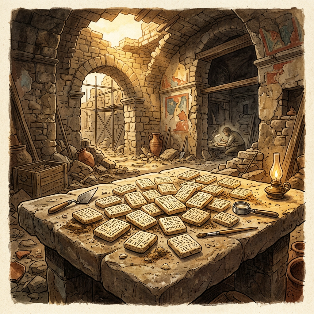 Discovery of a 3,000-Year-Old 'Phrygian Royal Scriptorium' in Central Anatolia Yields Rare Inscribed Bone Tablets