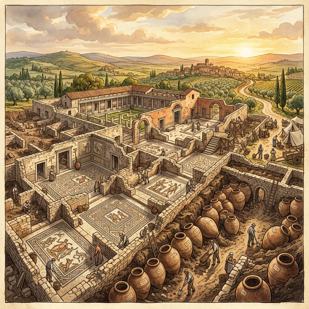 Pristine Roman 'Imperial Wine Estate' with Intact Fermentation Vats Uncovered in the Outskirts of Verona