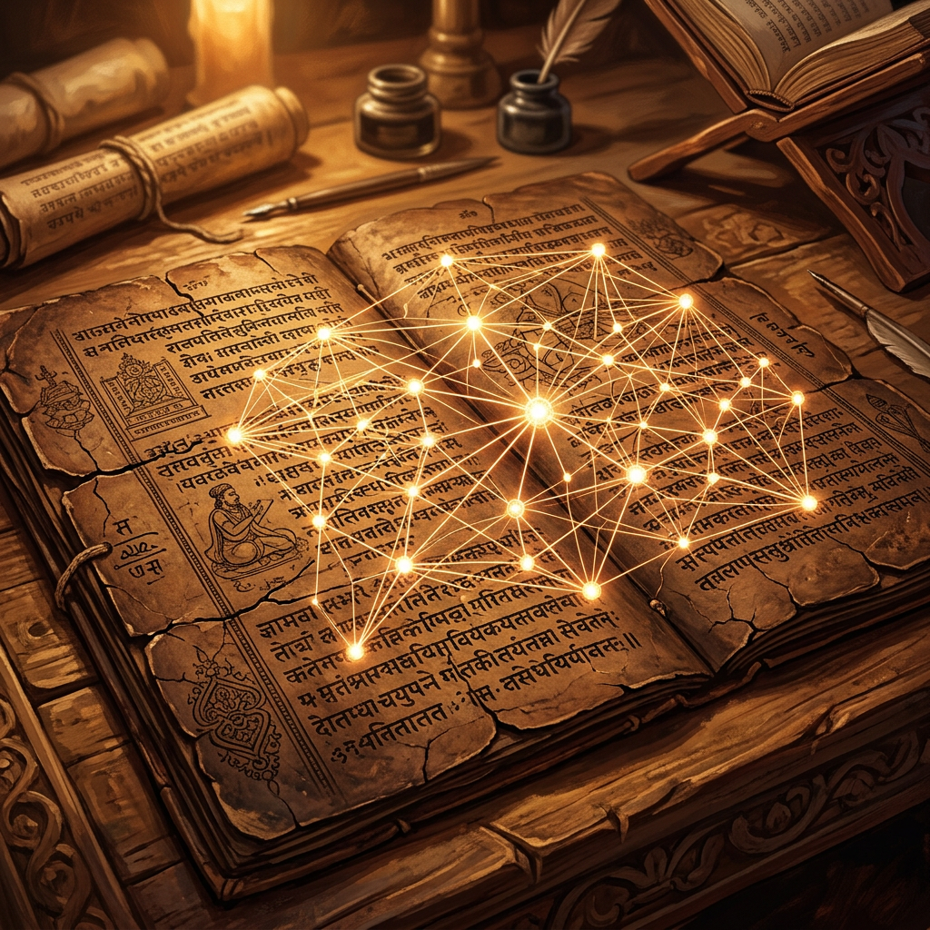 AI Decodes 15th-Century 'Tattva-Siddhanta' Palm Leaves in Udupi Detailing 'The Metaphysics of Ethical Agency'