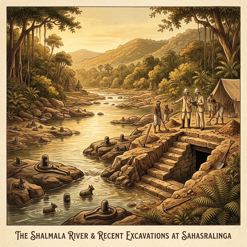 Restoration of the 13th-Century 'Sahasralinga' Site in Sirsi Reveals Hidden Subterranean Ritual Chambers