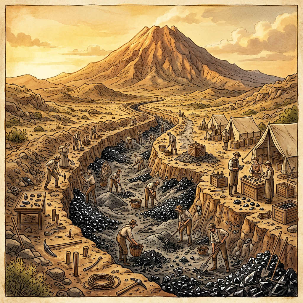 4,500-Year-Old 'Obsidian-Lined' Fire-Walking Paths Uncovered in Northern Japan Reveal Early Jomon Roots of Volcanic Propitiation Festivals