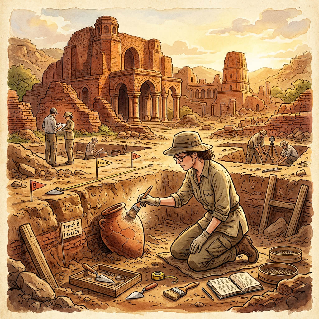 Excavation at Vikramshila Uncovers Rare Treatise on 'Paramanu' (Atomic Theory) in Vaisheshika Philosophy