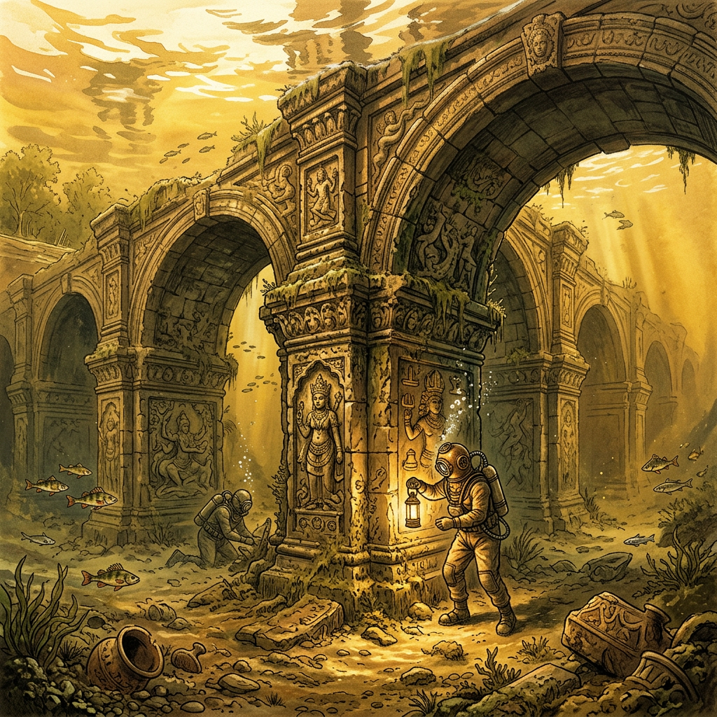 Submerged 15th-Century 'Aztec Hydraulic Bridge' and Intact Stone Sluice Gates Identified in the Bed of Former Lake Texcoco