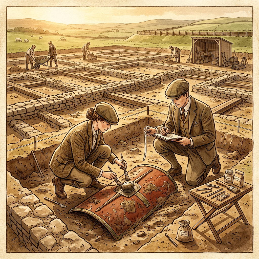 Pristine 2nd-Century Roman 'Cavalry Training Garrison' with Intact Wooden Training Shields Uncovered in Rural Romania