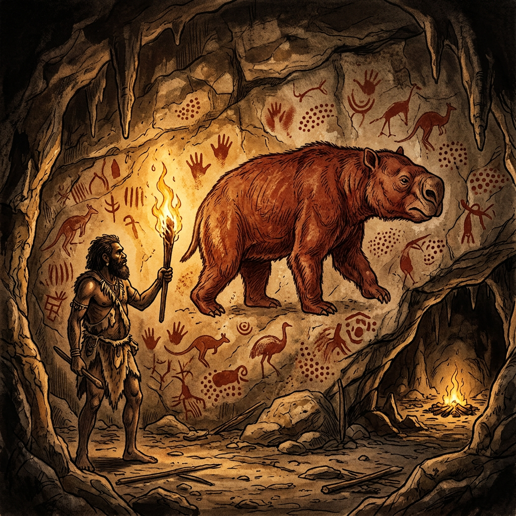 12,000-Year-Old 'Ice Age Rock Art' Depicting Extinct Marsupials Discovered in Hidden Papua New Guinea Cave