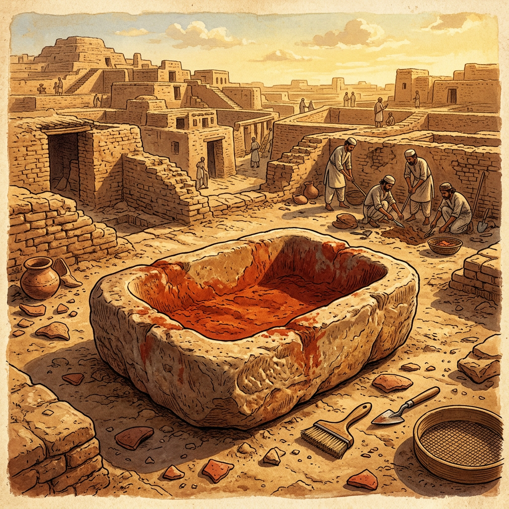 Discovery of 4,500-Year-Old 'Cinnabar-Lined' Ritual Basins in Dholavira Points to Early Roots of Holi Color Festivals