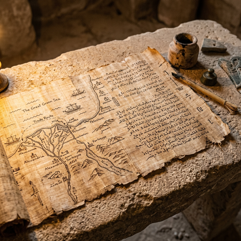 Discovery of a 20th-Dynasty 'Royal Ship-Pilot’s Archive' in Ancient Avaris with Papyrus Charts of the Eastern Mediterranean
