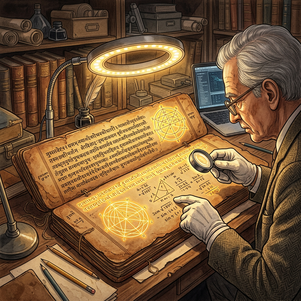 New Research on 11th-Century 'Karana-Paddhati' Manuscripts Reveals Early Algorithms for Rapidly Converging Sine Series