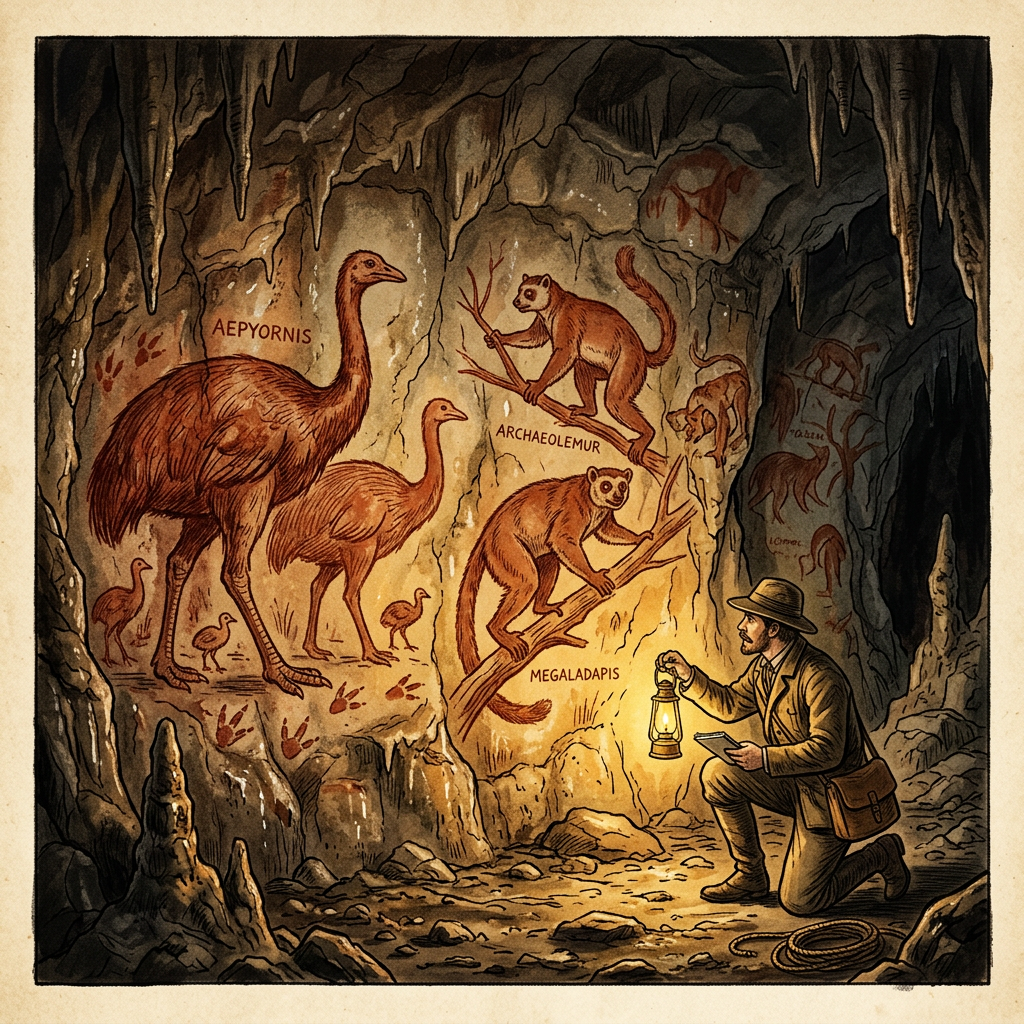 Discovery of a 12,000-Year-Old 'Ice Age Rock Art Gallery' Featuring Extinct Giant Lemurs in Remote Madagascar Highlands