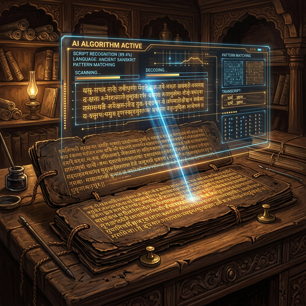 AI-Assisted Decipherment of 8th-Century 'Bhaiksuki Script' Fragments Unveils Lost Sanskrit Treatises on Ancient Indian Ethno-Pharmacology