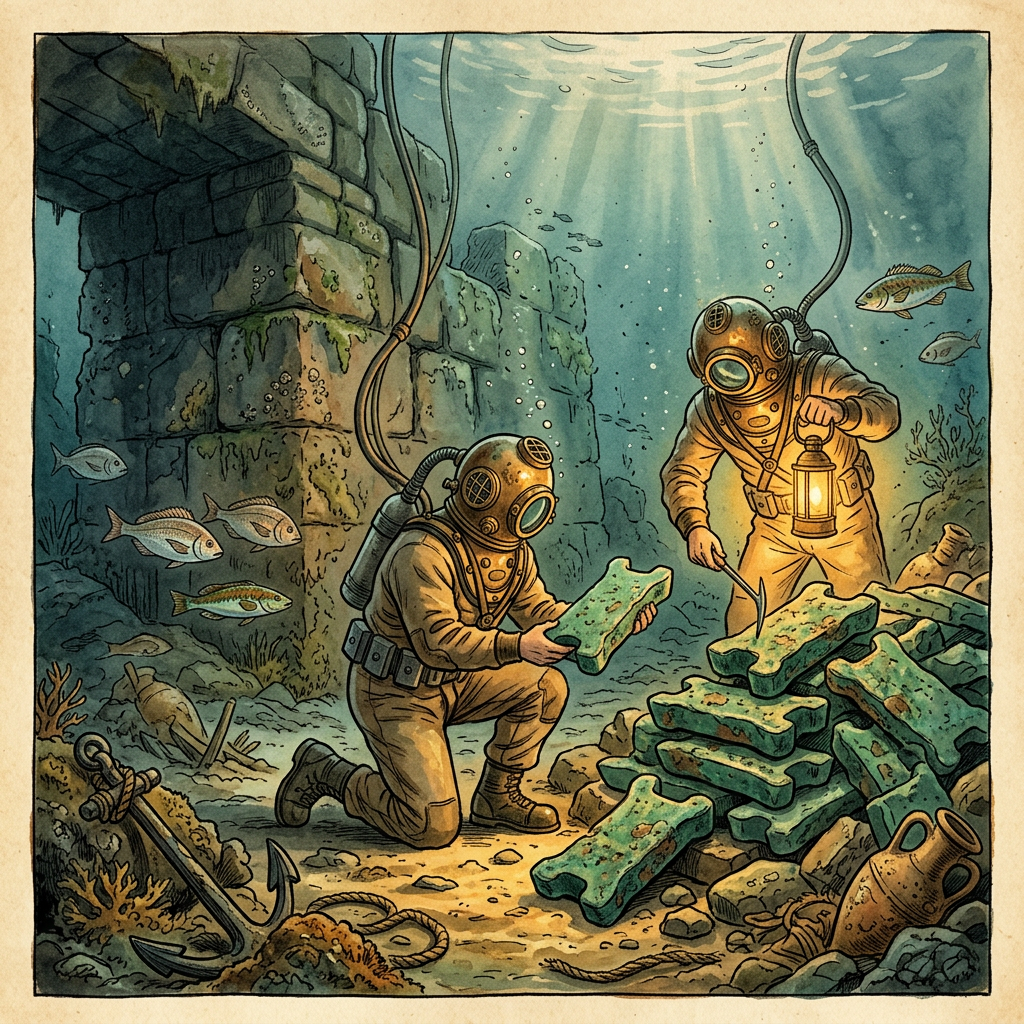 Submerged 3,500-Year-Old 'Aegean Port' and Rare Cypriot Copper Cargo Identified off the Coast of Rhodes