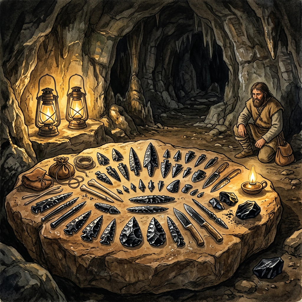 Discovery of a 12,000-Year-Old 'Ice Age Obsidian Armory' and Ritual Cache in the High Zagros Mountains of Iraq