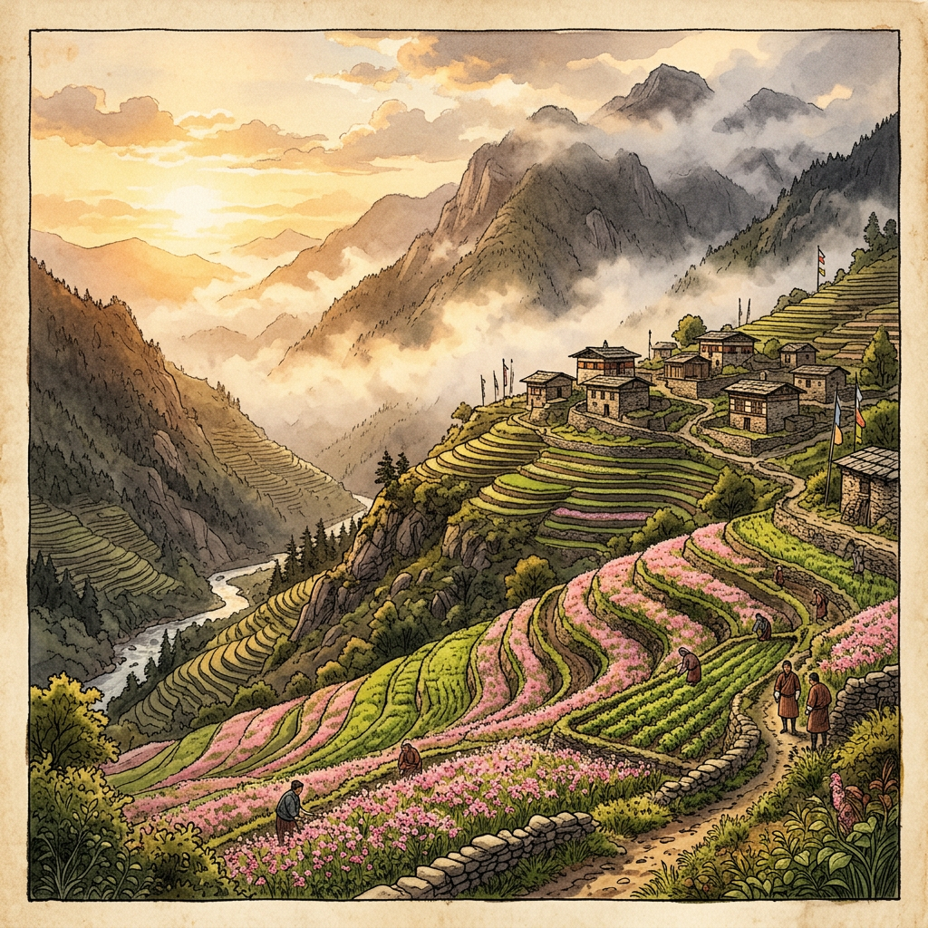 UNESCO Inscribes the 'Traditional High-Altitude Terraced Buckwheat-Gardens of the Eastern Bhutanese Highlands' to World Heritage List