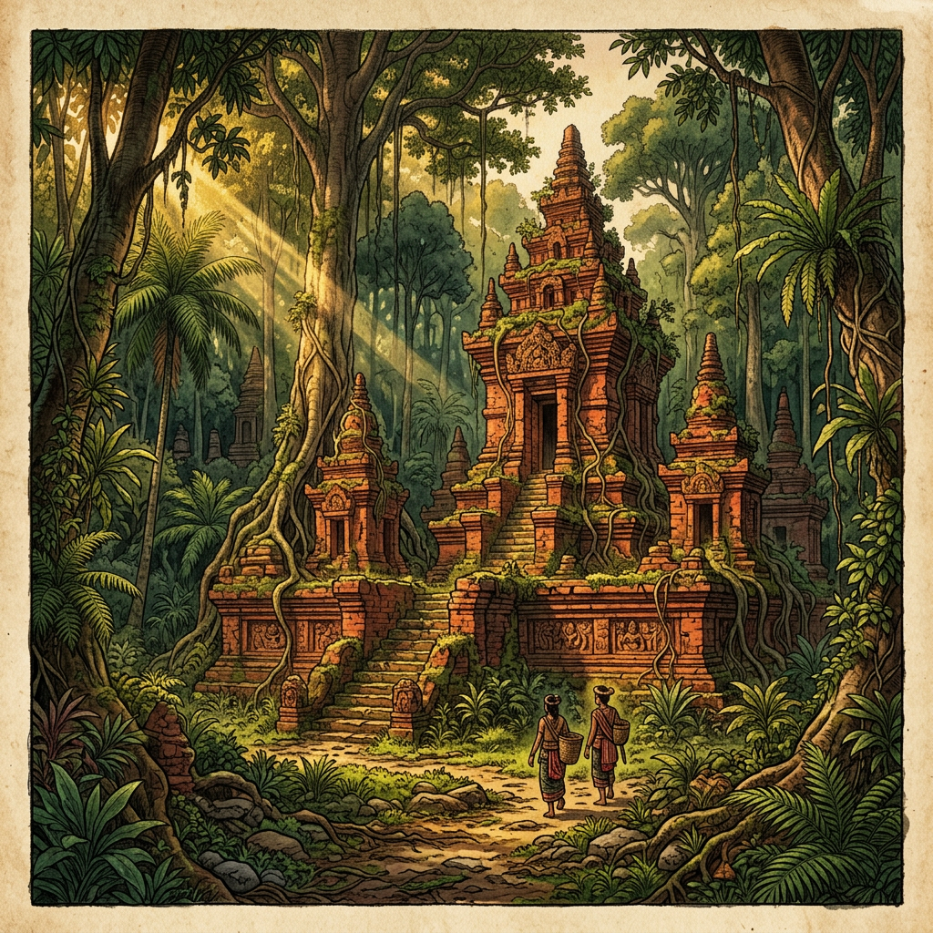 Lost 10th-Century Srivijayan Brick Temple Discovered in West Kalimantan Jungles