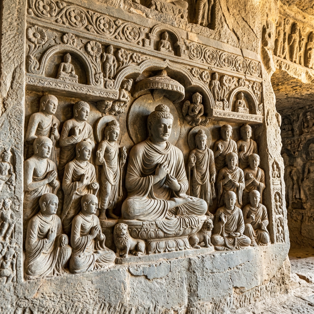 Rare 2nd-Century 'Kushan' Era Buddhist Monastic Temple with Intact 'Gandharan-Style' Stucco Reliefs Uncovered in Pakistan’s Peshawar Valley