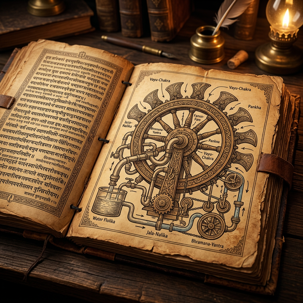 Deciphered 6th-Century Sanskrit Manuscript on 'Vayu-Yantra' Physics Discovered in a Hidden Tibetan Library