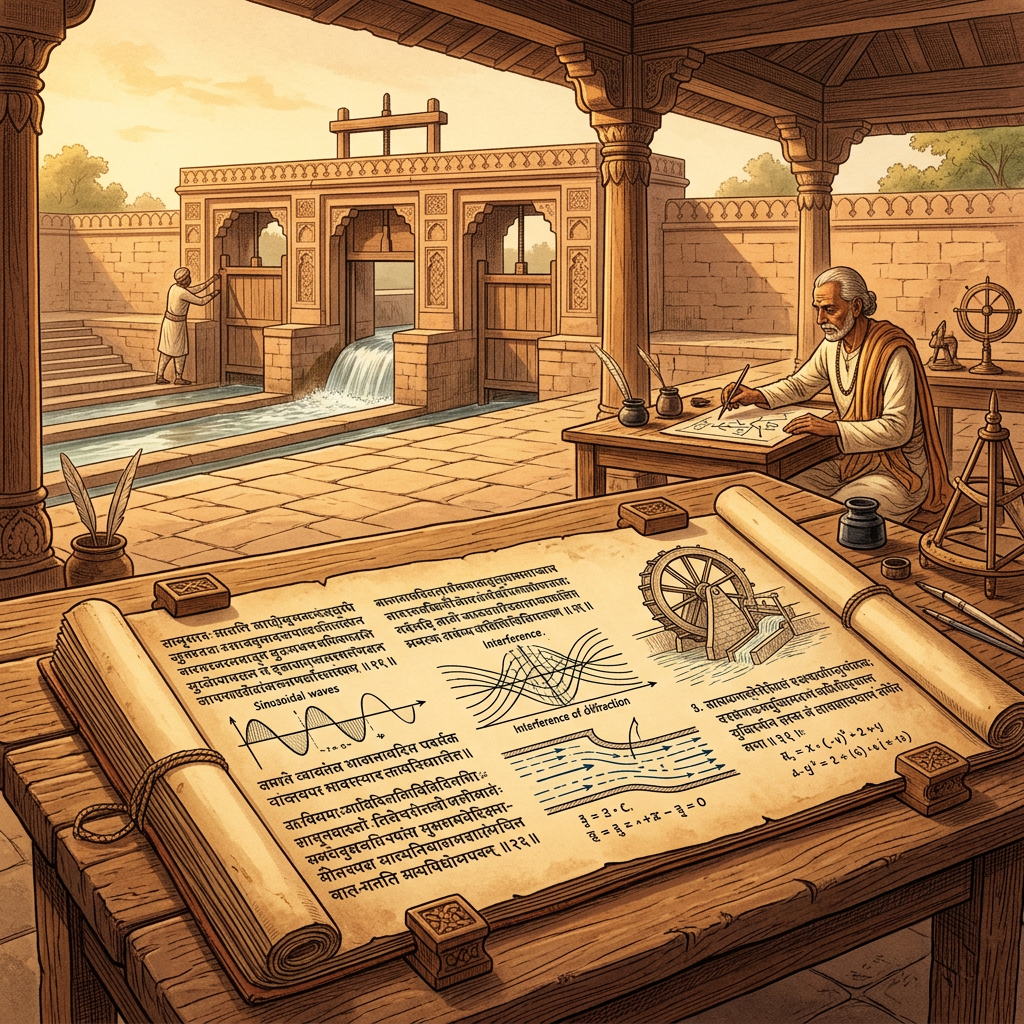 New Computational Study of 11th-Century 'Yukti-Bhasha' Manuscripts Reveals Early Sanskrit Algorithms for Modeling Non-Linear Fluid Oscillations