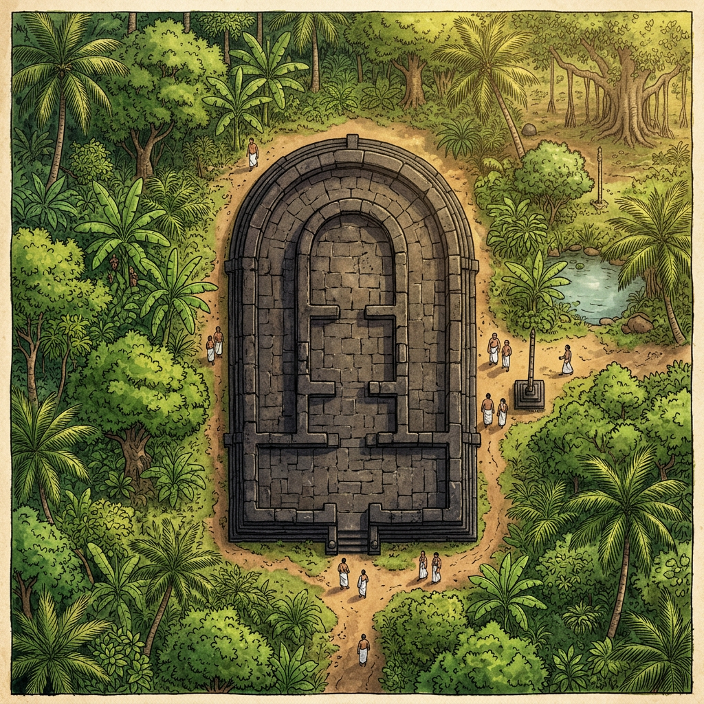 Rare 9th-Century 'Ay Dynasty' Stone Temple ruins with Intact 'Gajaprishta' architecture Uncovered in Rural Pathanamthitta