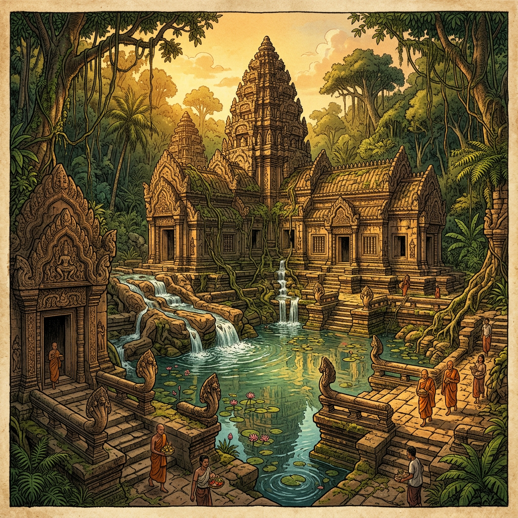 Restoration of 11th-Century 'Water-Blessing' Temple in Cambodia’s Kulen Plateau Unveils Hidden Sluice Gates