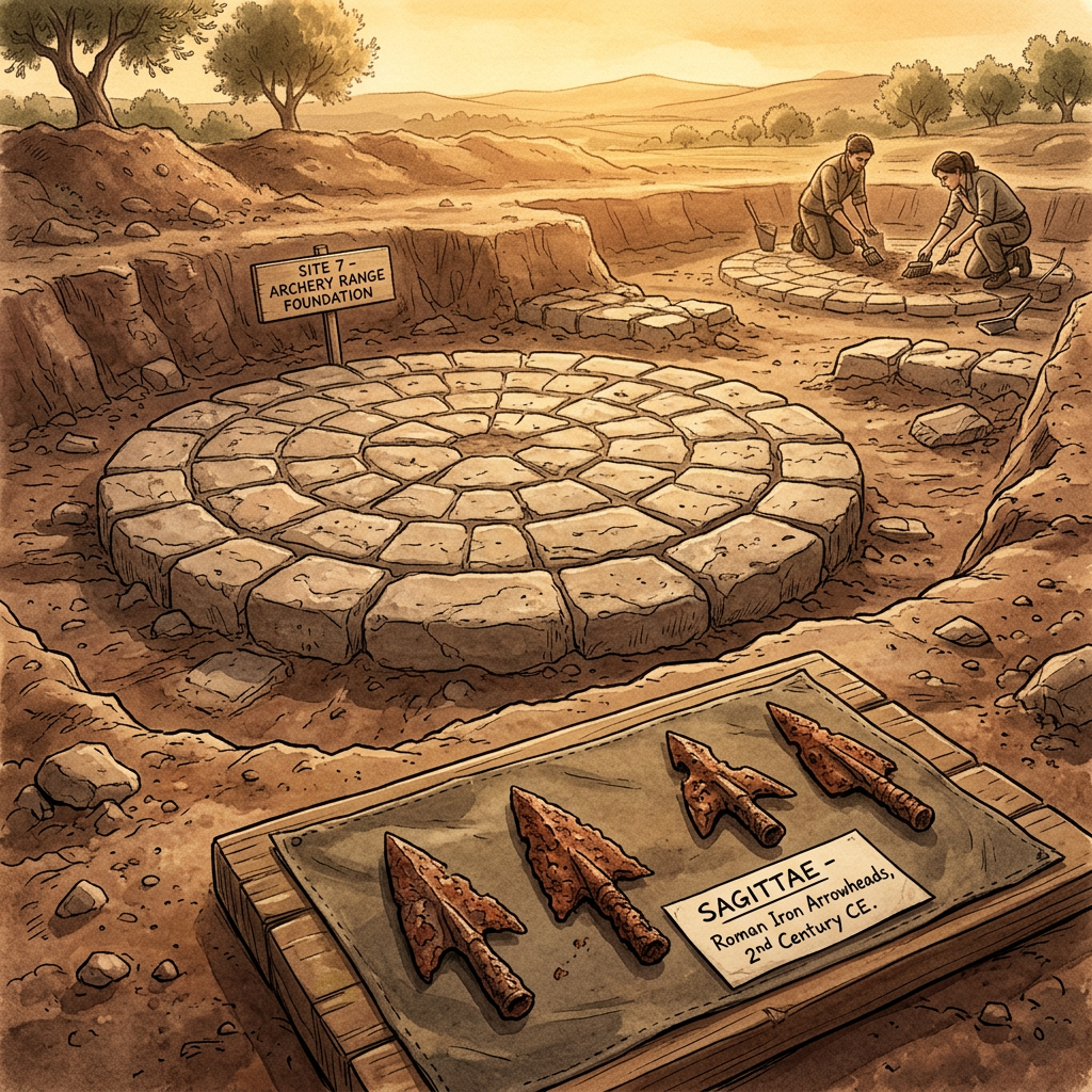 Rare 2nd-Century Roman 'Military Archery Range' with Stone Target Pavements Uncovered in Northern Britain