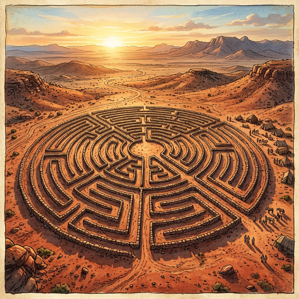 Massive 4,000-Year-Old "Sun-Stone" Labyrinth Discovered in South Africa’s Northern Cape Linked to Solstice Gatherings
