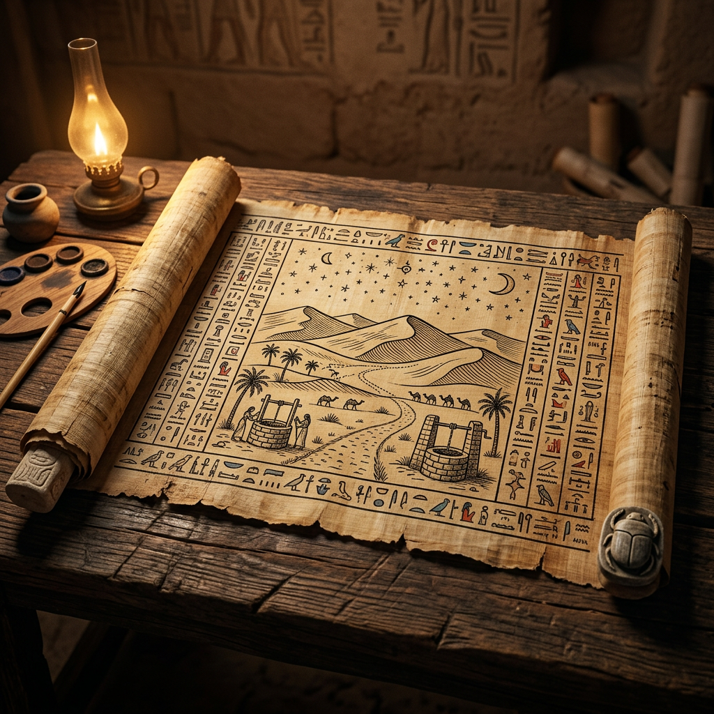 Middle Kingdom 'Registry of Desert Caravan-Guides' Uncovered in the Faiyum with Rare Papyrus Trail-Maps