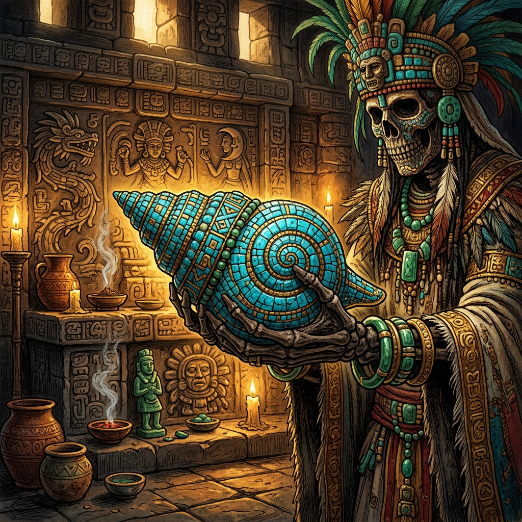 Discovery of "Turquoise-Incrusted" Snail-Shell Rattles in the Puuc Region Reveals Roots of Maya Forest-Awakening Festivals