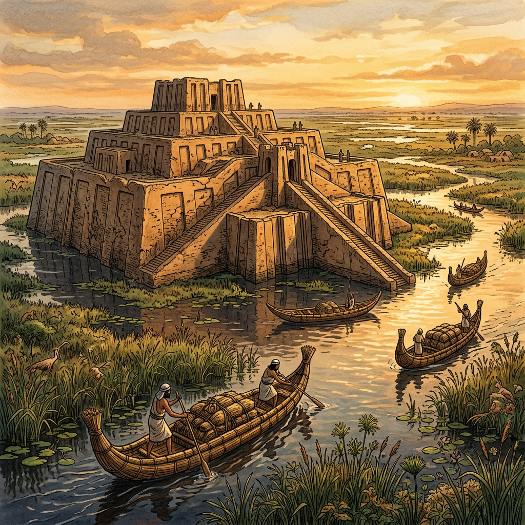 Discovery of a Massive 4,000-Year-Old 'Ziggurat-Style' Ritual Platform in Ancient Mesopotamia’s Southern Marshes