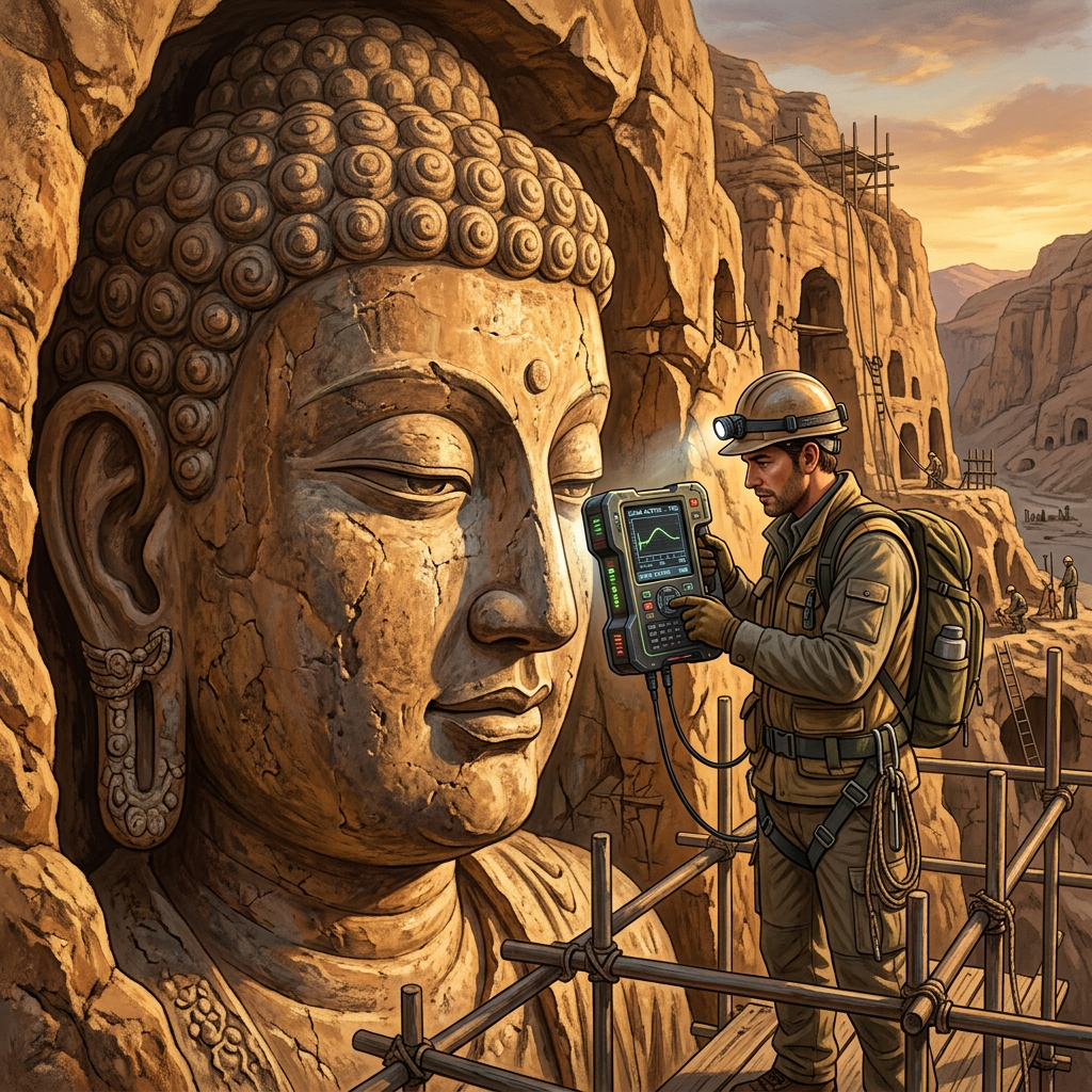 Breakthrough 'Hydro-Nanocellulose' Injections Successfully Stabilize the Decaying 6th-Century 'Buddhas of the Swat Valley' in Pakistan