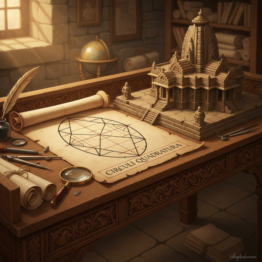 New Research Identifies Recursive Algorithmic Logic for the Calculation of Elliptical Area in 10th-Century Sanskrit Mathematical Treatises found in Andhra Pradesh