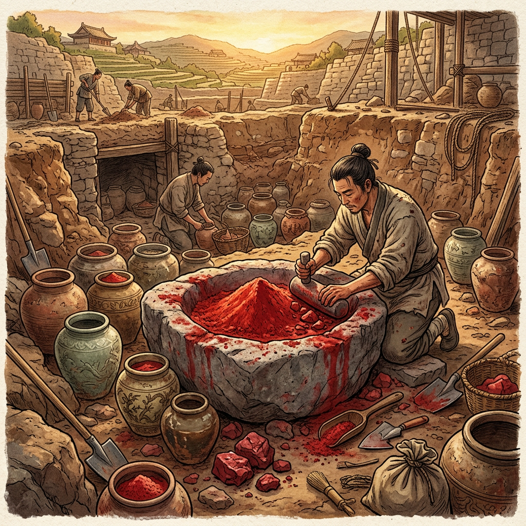 3,500-Year-Old 'Early Shang Dynasty' Imperial Cinnabar-Ink Laboratory and Inscribed Silk Residue Found in Zhengzhou