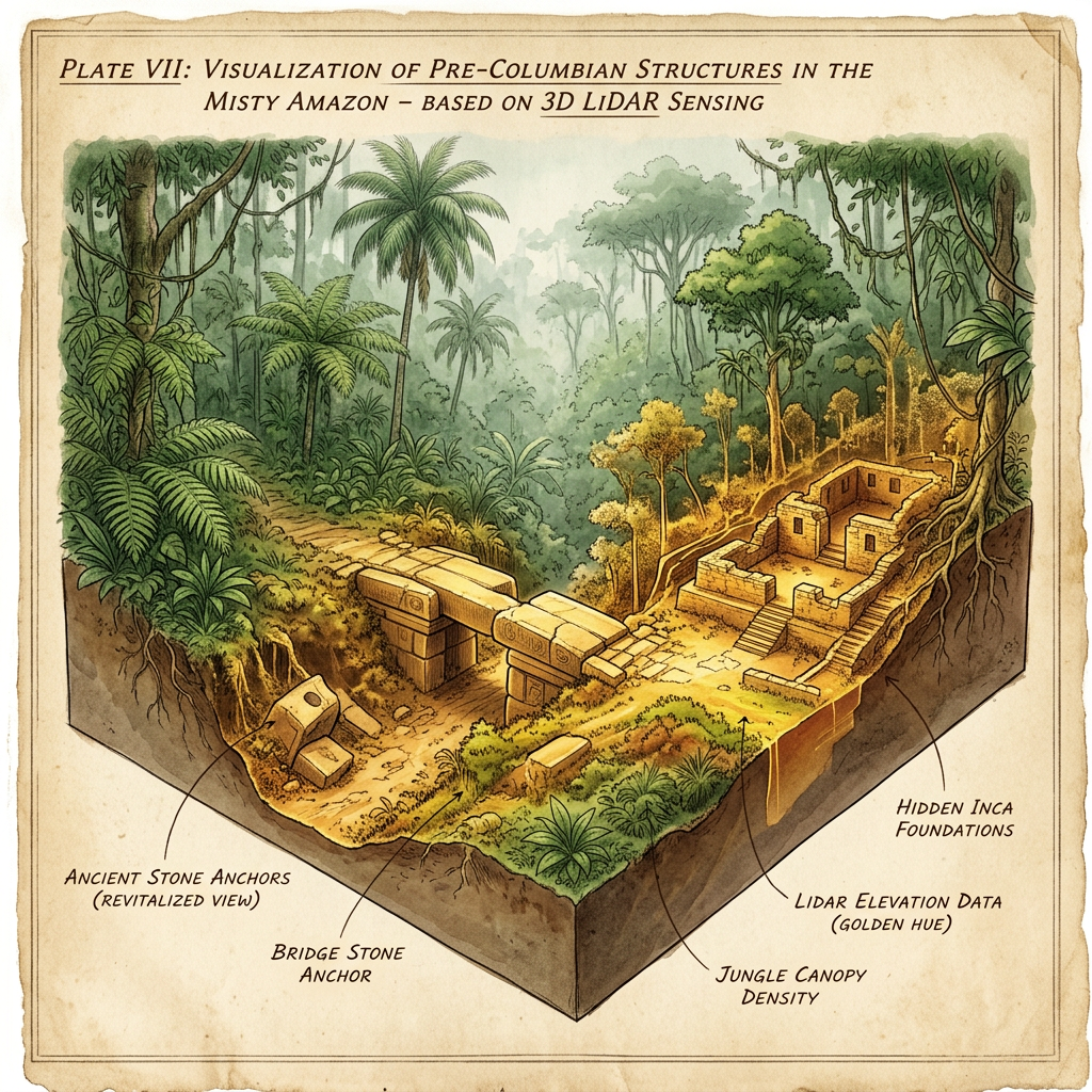LiDAR Survey Identifies 1,200-Year-Old 'Chachapoyas Suspension-Bridge Network' and Fortified Anchor-Pylons in the Peruvian Cloud Forest