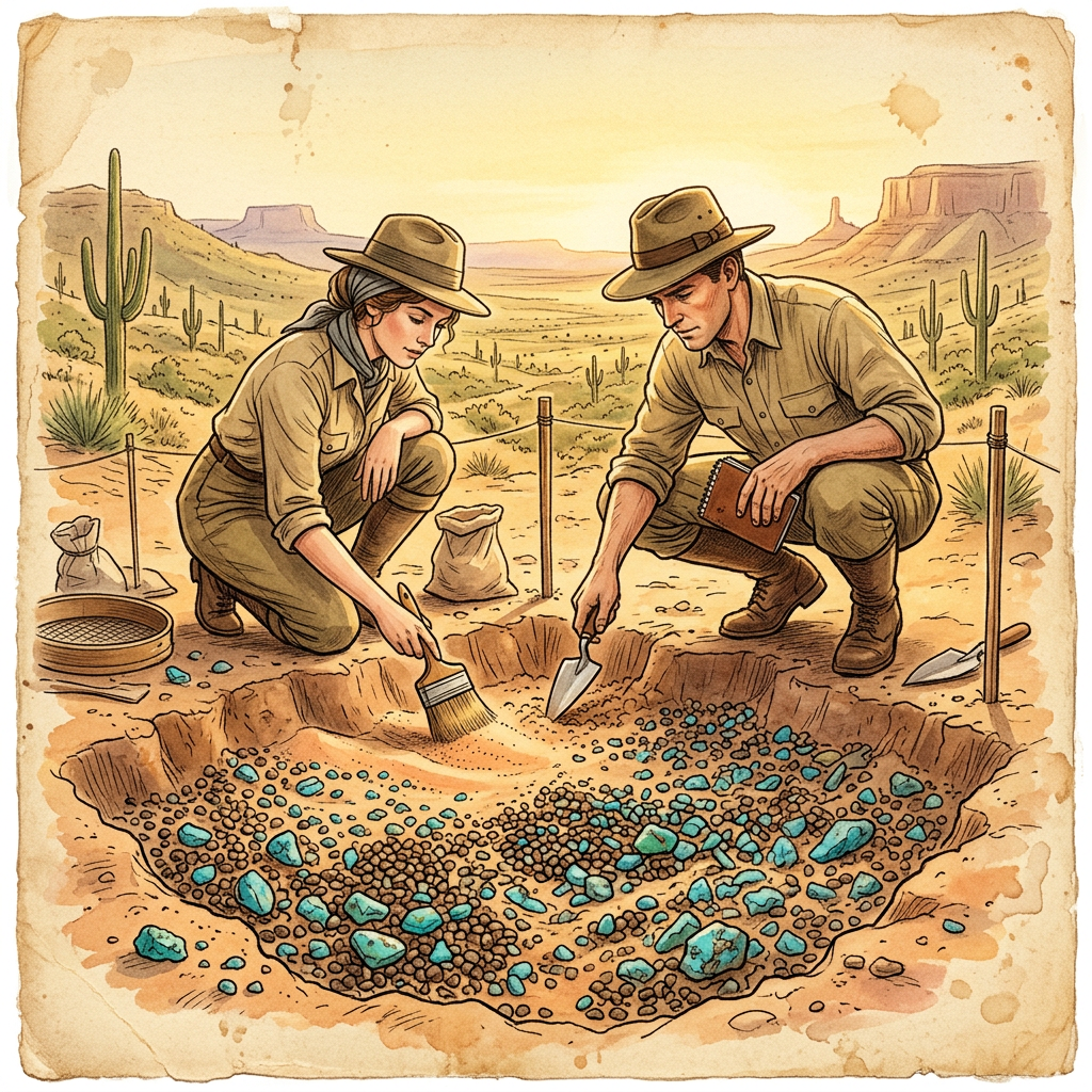  "Turquoise-Speckled" Offering Pits in the Gila River Valley Point to 1,500-Year-Old Roots of O'odham Saguaro-Harvest Festivals