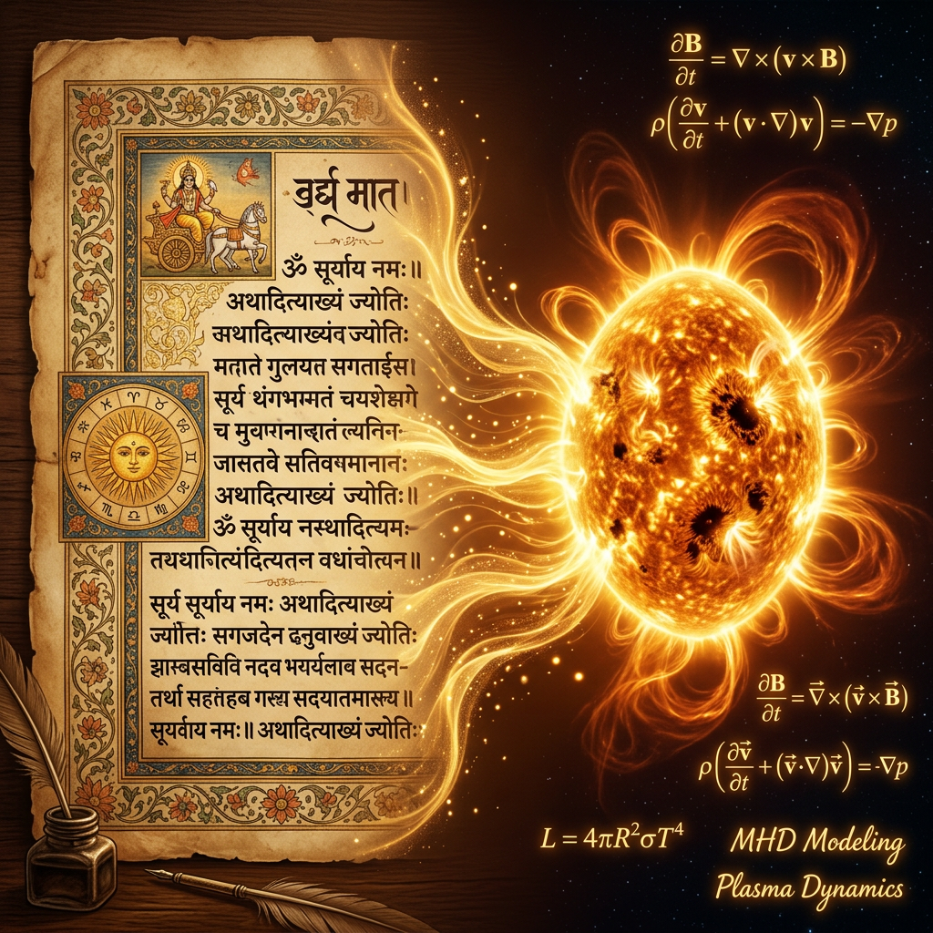 Computational Study of 11th-Century 'Siddhanta-Samrat' Manuscripts Reveals Early Sanskrit Algorithms for Modeling Non-Linear Solar Photospheric Fluctuations