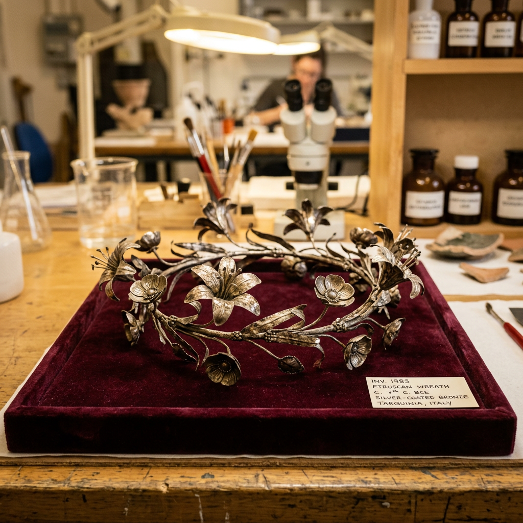 Archaeologists in Samos Uncover 2,700-Year-Old 'Silver-Coated' Floral Wreaths Linked to Ancient Heraian Spring Games