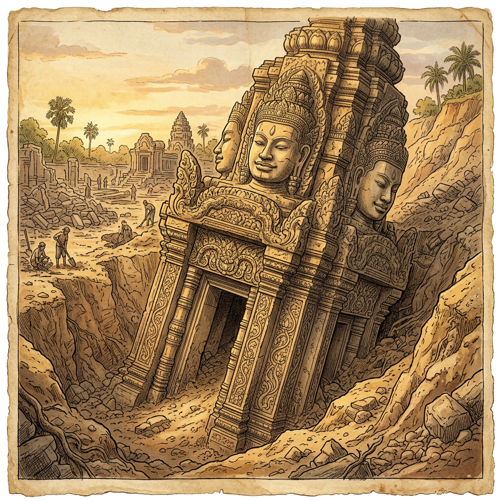 Significant 9th-Century 'Early-Gurjara' Mukhalinga Temple Ruins Discovered in Uttar Pradesh’s Etawah District