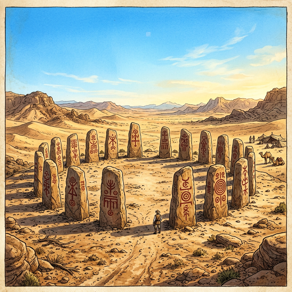 4,000-Year-Old 'Ochre-Stained' Sun-Dials Found in Gobi Desert Reveal Roots of Ancient 'Spirit-Stallion' Summer Solstice Rites